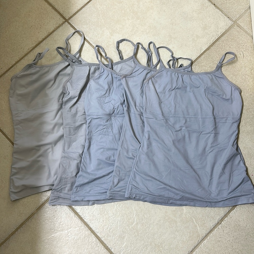 Maidenform Camisole Flexees Gray Shapewear Size Large Lot of 5